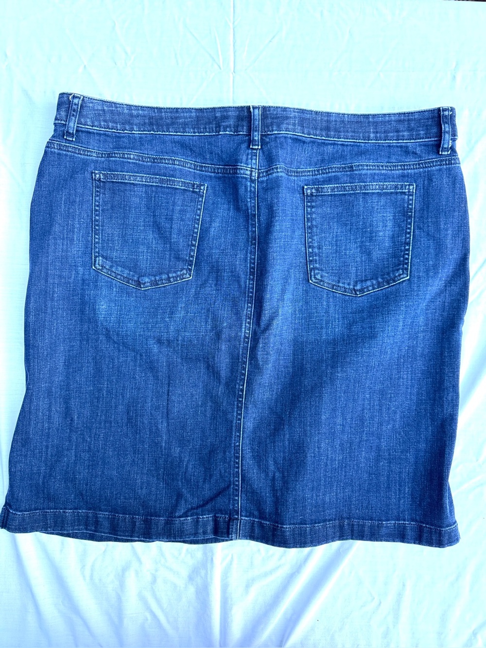 Chico's dark wash denim skirt , straight for size 4/chicos